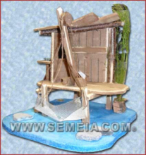 Casa del pescatorein legno (819) cm 12