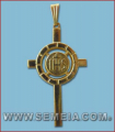 CROCE IN METALLO COMUNIONE DOR. Cm 4