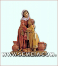 PASTORELLE MADRE E FIGLIA  (244) T/L DARAH & GRACE ED. LIMITATA 2005 cm 12