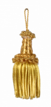 BD FE/061 FIOCCO CANUTTIGLIA ORO INOX METALLO VERNICIATO 45% VISCOSA 33% POL. 17% LEGNO 5% cm 10