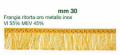 CG FE/005 FRANGIA RITORTA ORO METALLO INOX mm. 30