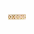 BD FE/017 BORDO C/ORO 1^ COMUNIONE mm 50 CIRCA ROMBI E CROCI