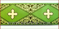GALLONE ORO M.T.MM 90 CR/ROMBI VERDE
