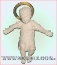 GESU' BAMBINO cm 5 COLORATI CARNE