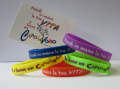 IO HO UN SOGNO - I HAVE A DREAM BRACCIALETTI GOMMA COL. ASSORTITI