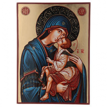 QD TT/011 ICONA DIPINTA ROMANIA 18X22 MAD. C/BAMBINO