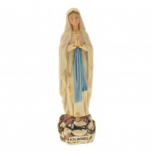 ST PS/039 LOURDES RESINA cm 15 CIRCA COLORATA