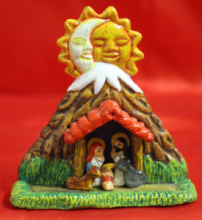 PR SP/063 PRESEPE TIPICO PERUVIANO SOGGETTI ASSORTITI DIP. A MANO