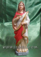 ST RR/131 STATUA S. LUCIA RESINA cm 19,5 CIRCA