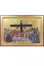 QD SP/167 DEPOSIZIONE DI CRISTO cm 23x18 CIRCA SERIGR. APPENDERE/APPOGGIO C/PIEDINO