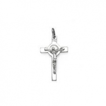 CR GN/010-AG CROCE SAN BENEDETTO ARGENTO cm 3,5 CIRCA