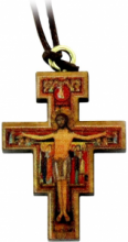 CR MR/042 CROCE SAN DAMIANO LEGNO RESINA cm 4 CIRCA
